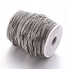 304 Stainless Steel Twisted Chains Curb Chain CHS-R001-1.2mm-3