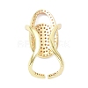 Brass Micro Pave Cubic Zirconia Fingernail Rings RJEW-D115-07G-2
