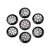 Acrylic & Natural Freshwater Shell Cabochons OACR-N164-06-1