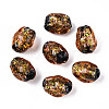 Handmade Foil Lampwork Beads Strands FOIL-T008-07E-2