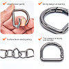 12Pcs Alloy Spring Gate Rings FIND-GF0007-10A-6