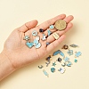 27Pcs 27 Style Light Gold Alloy Enamel Pendants ENAM-YW0001-77-9