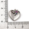 Brass Micro Pave Cubic Zirconia Pendants KK-U033-16G-3