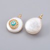 Natural Cultured Freshwater Pearl Pendants PEAR-F008-01G-2