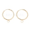 201 Stainless Steel Huggie Hoop Earring Findings STAS-P283-01N-G-1