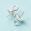 304 Stainless Steel Cup Pearl Peg Bails Pin Pendants STAS-K210-09A-S-4
