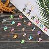 36Pcs 12 Colors Alloy Enamel Pendants FIND-SZ0003-34-6