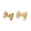 304 Stainless Steel Stud Earrings for Women EJEW-N059-02G-1