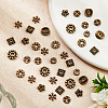  400Pcs 8 Styles Tibetan Style Alloy Spacer Beads FIND-NB0003-40-5