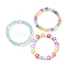 Acrylic Beads Stretch Bracelet Sets BJEW-JB09048-5