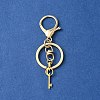 304 Stainless Steel Initial Letter Key Charm Keychains KEYC-YW00004-03-2