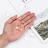 Transparent Oval Glass Cabochons LS-GGLA-R022-35x25-7
