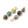 Natural Multicolor Tourmaline Pendants PALLOY-JF05499-2