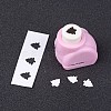 Random Single Color or Random Mixed Color Mini Plastic Craft Paper Punch Sets for Scrapbooking & Paper Crafts AJEW-L051-07-3