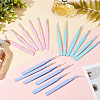 3Sets 3 Colors Stainless Steel Beading Tweezers Sets TOOL-DC0001-01-3