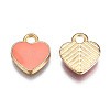 Alloy Enamel Charms X-ENAM-S121-041H-2