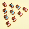 CHGCRAFT 16Pcs 2 Colors Silicone Beads SIL-CA0002-40-3