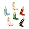 Brass Enamel Pendants KK-A296-51G-1