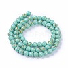 Synthetic Turquoise Beads Strands G-E525-6mm-19-2