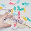 20Pcs 4 Colors Plastic Knittings Tool PW-WG943AA-01-2