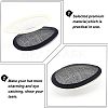 3Pcs 3 Colors Linen Teardrop Fascinator Hat Base for Millinery AJEW-CA0002-77-4