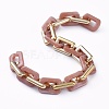 Handmade CCB Plastic Boston Link Chains AJEW-JB00683-06-2