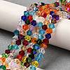 Transparent Electroplate Glass Beads Strands GLAA-F029-3mm-D29-4