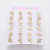 304 Stainless Steel Stud Earrings EJEW-L227-061G-2