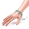 Synthetic Turquoise Beads Multi-strand Bracelets BJEW-JB08753-5
