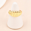 Brass Cuff Ring for Women RJEW-Z113-14G-5