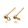 201 Stainless Steel Stud Earring Findings STAS-R156-01G-02-1
