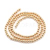 Electroplate Non-magnetic Synthetic Hematite Beads Strands G-L485-01E-LG-3