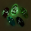 Luminous Handmade Gold Sand Lampwork Beads FOIL-T006-01-2