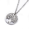 Stainless Steel Pendants Necklaces and Stud Earrings Jewelry Sets SJEW-JS01027-5
