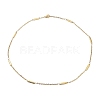 Ion Plating(IP) 304 Stainless Steel Rectangle Link Chain Necklace X-NJEW-K249-04G-1