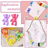 40Pcs 20 Colors Opaque Acrylic Pendants FIND-YW0005-77-6