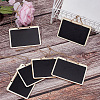 10Pcs Mini Wooden Hanging Chalkboard HJEW-DR0001-04-4