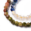 Natural & Synthetic Mixed Gemstone Beads Strands G-D080-A01-03-10-3