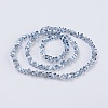 Electroplate Glass Beads Strands EGLA-J145-4mm-PL02-2