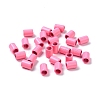 Column Rack Plating Spray Painted Alloy Beads for Jewelry Making PALLOY-F291-01M-2