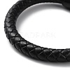 Leather Braided Round Cord Bracelet BJEW-F460-03EB-4