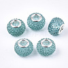 Resin Rhinestone European Beads RPDL-T002-03B-1