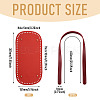 1Pc PU Leather Oval Long Bag Bottoms DIY-TA0015-27-4