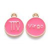 Alloy Enamel Pendants ENAM-S124-01B-03B-1