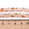 Electroplated Crackle Glass Beads Strands X-EGLA-N014-6mm-01-4