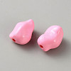 Opaque Acrylic Beads MACR-WH0007-168A-2