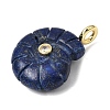Dyed Natural Lapis Lazuli Carved Pendants G-C282-01I-2