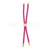 Twisted Nylon Cord Silder Bracelets DIY-B066-03G-22-1