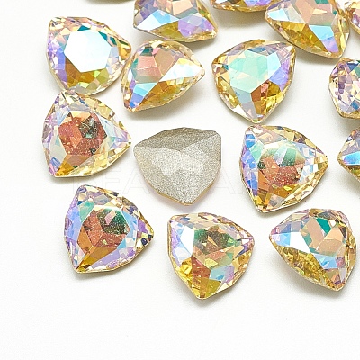 DIY Pointed Back K9 Glass Rhinestone Cabochons RGLA-T071-12mm-001PS-1
