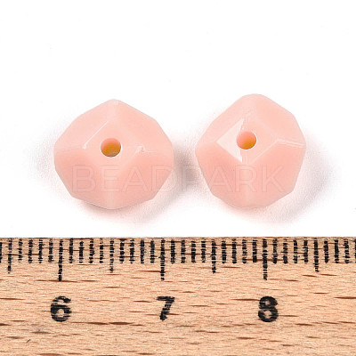 Opaque Acrylic Beads SACR-T017-38B-1
